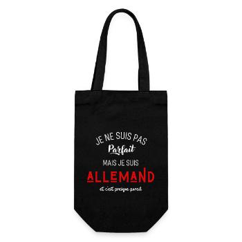 Pas parfait mais allemand - Sac à bouteille - noir - Devant