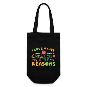 Teaching Montessori - Gift Bag for Bottles - black - Front