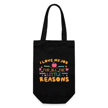 Professeur Montessori - Sac à bouteille - noir - Devant