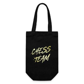 Chess Team - Gift Bag for Bottles - black - Front