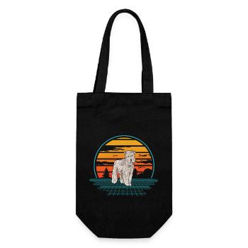 Irish Soft Coated Wheaten Terrier - Gift Bag for Bottles - black - Front