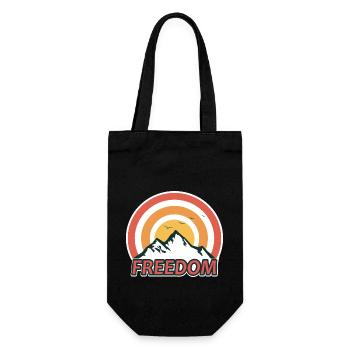 freedom logo - Sac à bouteille - noir - Devant