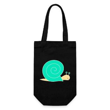escargot - Sac à bouteille - noir - Devant