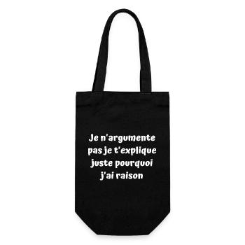 J'ai promis de vous faire rire aujourd'hui - Sac à bouteille - noir - Devant