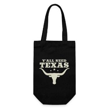 Y'All Need Texas - Gift Bag for Bottles - black - Front