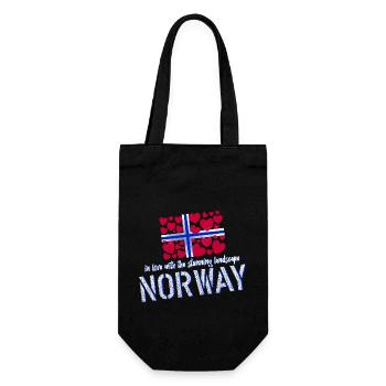 Norwegen Norge Norvège - Sac à bouteille - noir - Devant