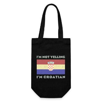 Kroatien Patriotisch Herkunft Balkan SRFJ - Geschenkbeutel für Flaschen - Schwarz - Vorne