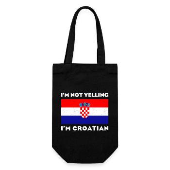 Croatia Patriotic Origin Balkan SRFJ - Gift Bag for Bottles - black - Front