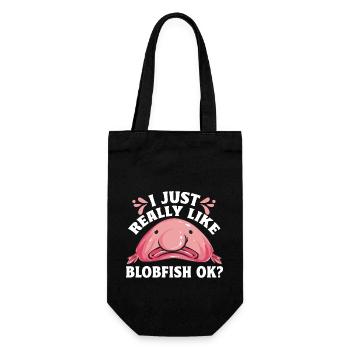 Blob fish - Gift Bag for Bottles - black - Front