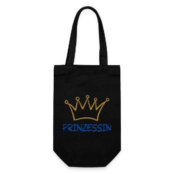PRINZESSIN 1 - Geschenkbeutel für Flaschen - Schwarz - Vorne