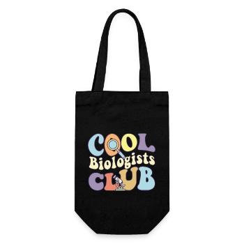Cool Biologists Club Microbiologist Crew Marine - Geschenkbeutel für Flaschen - Schwarz - Vorne