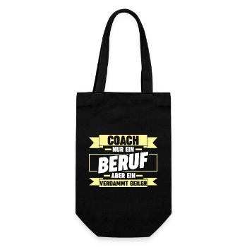Mannschaft Trainer Und Coach - Geschenkbeutel für Flaschen - Schwarz - Vorne