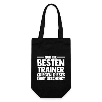 Bester Trainer - Geschenkbeutel für Flaschen - Schwarz - Vorne