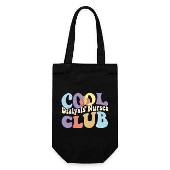Cool Dialysis Nurses Club RN Nephrology - Gift Bag for Bottles - black - Front