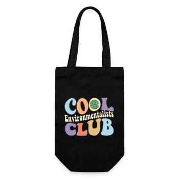 Cool Environmentalists Club Save The Earth Day - Geschenkbeutel für Flaschen - Schwarz - Vorne