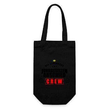 junggesellen crew 3 - Geschenkbeutel für Flaschen - Schwarz - Vorne
