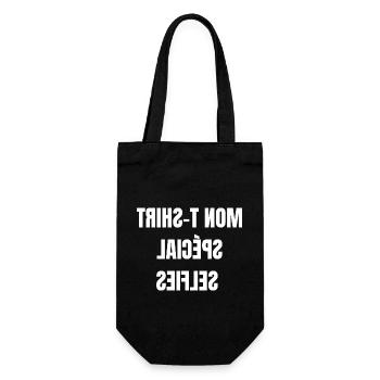 Mon t shirt spécial selfies - Sac à bouteille - noir - Devant