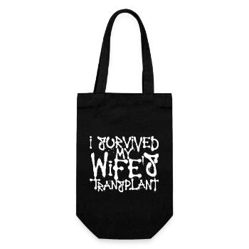 Wife's Transplant - Geschenkbeutel für Flaschen - Schwarz - Vorne