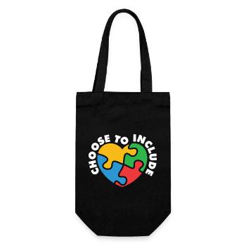 Choose to Include Special Education Sped Teacher - Gift Bag for Bottles - black - Front