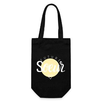Future sœur - Sac à bouteille - noir - Devant