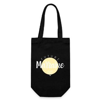 Future marraine - Sac à bouteille - noir - Devant