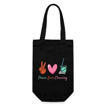 Aide domestique, femme de ménage, femme de ménage - Sac à bouteille - noir - Devant
