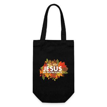 Religious Christian Believer Fall for Jesus Bible - Gift Bag for Bottles - black - Front