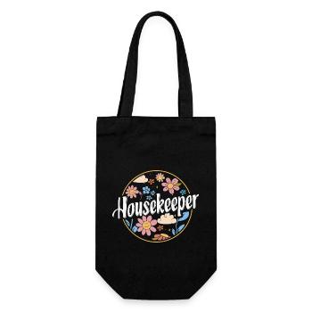 Aide domestique, femme de ménage, femme de ménage - Sac à bouteille - noir - Devant