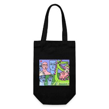 Rêve de pierres - Sac à bouteille - noir - Devant