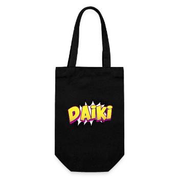 Daiki Nom personnalisé Style de bande dessinée Pop Art, Daiki - Sac à bouteille - noir - Devant