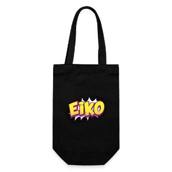 Eiko Nom personnalisé Bande dessinée Style Pop Art, Eiko - Sac à bouteille - noir - Devant