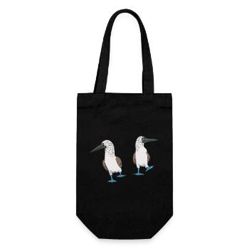 Blue-footed Booby Seabird Blue-footed Booby Seabird - Gift Bag for Bottles - black - Front