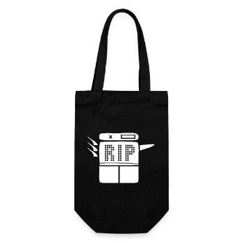 RIP COPIER Killing Climate Change Copies - Gift Bag for Bottles - black - Front