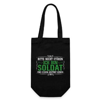 Soldat Krieg Militär Luftwaffe - Geschenkbeutel für Flaschen - Schwarz - Vorne