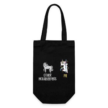Aide domestique, femme de ménage, femme de ménage - Sac à bouteille - noir - Devant