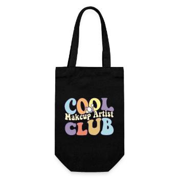 Cool Makeup Artist Club Cosmetologist Squad - Gift Bag for Bottles - black - Front