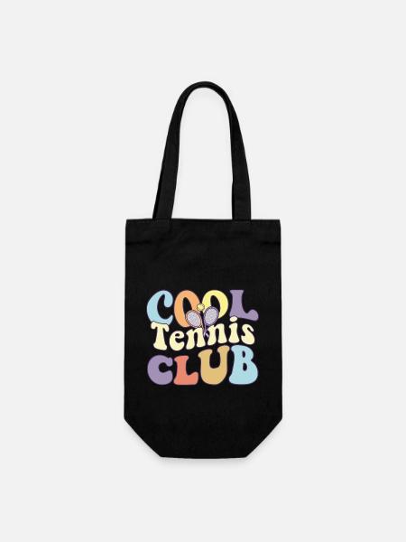 Cool Tennis Club Tennis Coach Tennis Crew Matching - Geschenkbeutel für Flaschen - Schwarz