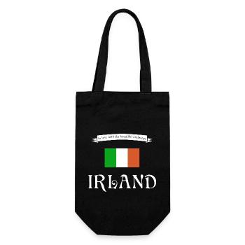 Irland - Geschenkbeutel für Flaschen - Schwarz - Vorne