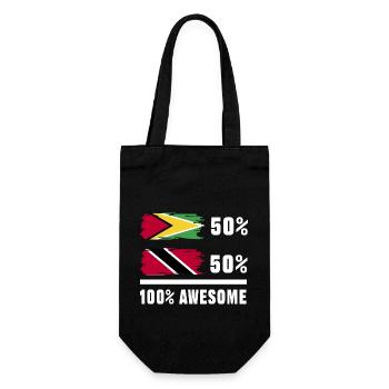 Guyana Flag Guyanese Guyana - Gift Bag for Bottles - black - Front