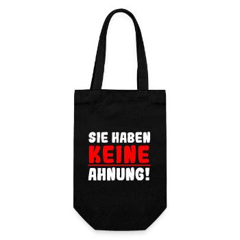 Sie haben keine Ahnung - Geschenkbeutel für Flaschen - Schwarz - Vorne