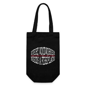 Carpenter Girl Tshirts Chainsaw Grab Statement - Gift Bag for Bottles - black - Front