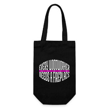 Plumber Funny Carpenter Birthday Present Idea - Gift Bag for Bottles - black - Front