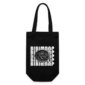 Bibimbap Korean Cuisine National Asia Rice - Gift Bag for Bottles - black - Front