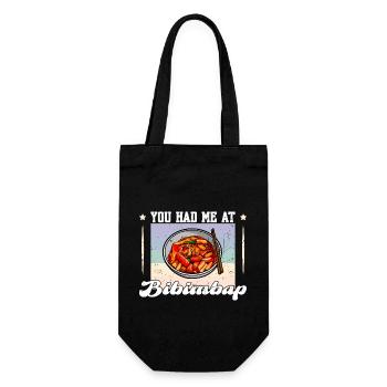 Bibimbap Rice Scrambled Eggs Asian Gerischt Korea Kimc - Gift Bag for Bottles - black - Front