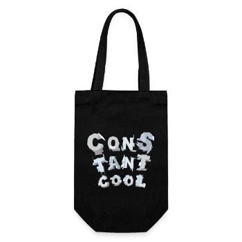 constant cool - Geschenkbeutel für Flaschen - Schwarz - Vorne