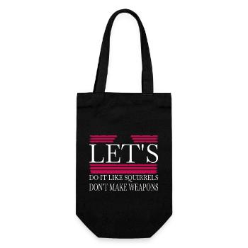 peace symbol birthday present present idea - Gift Bag for Bottles - black - Front