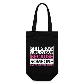 Women Supervisor Chaos - Gift Bag for Bottles - black - Front
