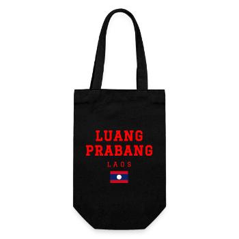Luang Prabang Laos - Geschenkbeutel für Flaschen - Schwarz - Vorne