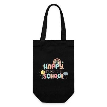 Happy First Day of School Back to School - Sac à bouteille - noir - Devant