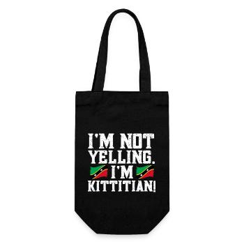 Flag of Saint Kitts and Nevis - Gift Bag for Bottles - black - Front